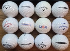 Callaway SUPERSOFT USA and White golf balls, Dozen
