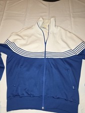 Vintage 80s Asics Tiger Track Suit Size XL Pants Jacket Blue/White