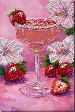 Bead Embroidery Kit DIY "Fruit euphoria" Beaded Needlepoint Craft Set