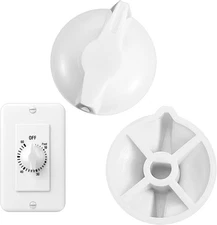 2 Pack Timer Switch Knob Replacement for Intermatic - 146MT574, White 