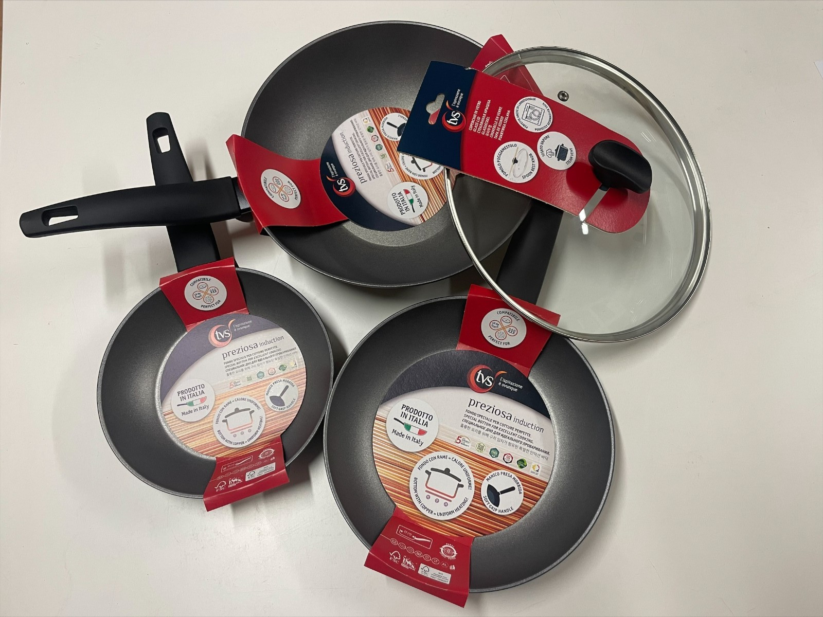 Set Padelle Induzione TVS: Cucina Sana e Facile per la Famiglia