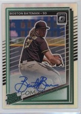 2025 Panini Donruss Optic Holo Prizm Signatures Boston Bateman #118 Auto 0m89