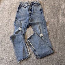 Zara Women's High-Rise Jeans Straight Fit Size 0