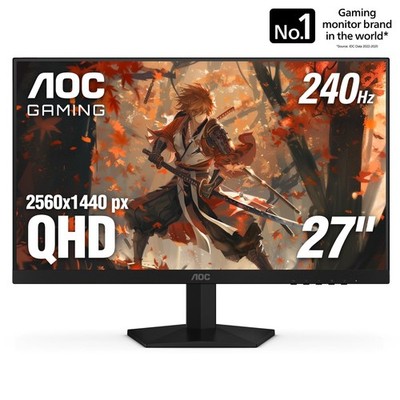 AOC 27 Inch QHD Gaming Monitor 240Hz 0.3ms, Overclock 260Hz, IPS