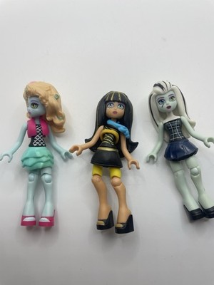 monster high mega blocks mini figures Lot Of 3