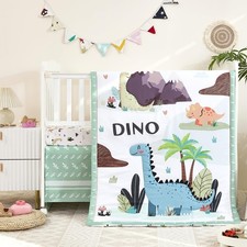3-Piece Crib Bedding Set for Boys Girls - Ultra Soft Skin Friendly Baby Bed...