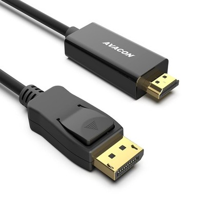 4K DisplayPort to HDMI 6 Feet Cable，Uni-Directional DP 1.2 Computer to HDMI 1.