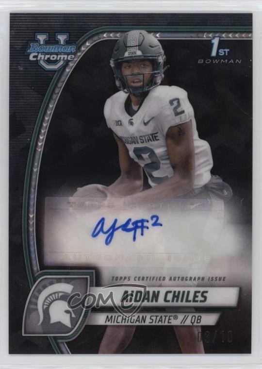 2024 Bowman U Chrome Sapphire Edition Prospect Black 3/10 Aidan Chiles Auto