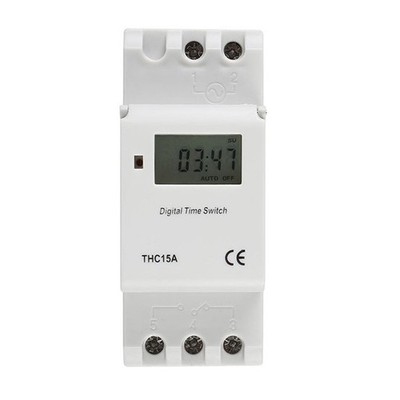 Zeitrelaisschalter {''Time Relay Switch'':''Zeitrelaisschalter''} Digital LCD DIN