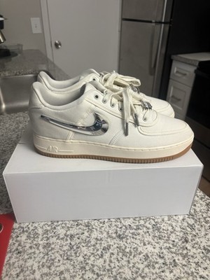 Nike Air Force 1 Low Travis Scott Sail Gum Men's Sneaker Canvas