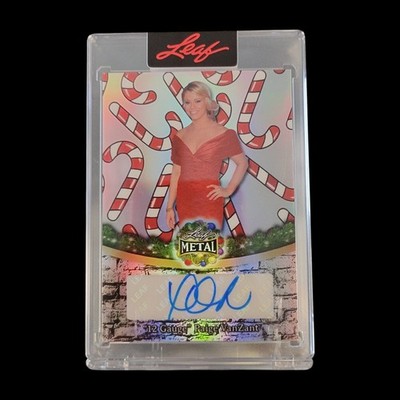 2025 Leaf Metal Paige VanZant Auto /15 Autograph Candy Cane