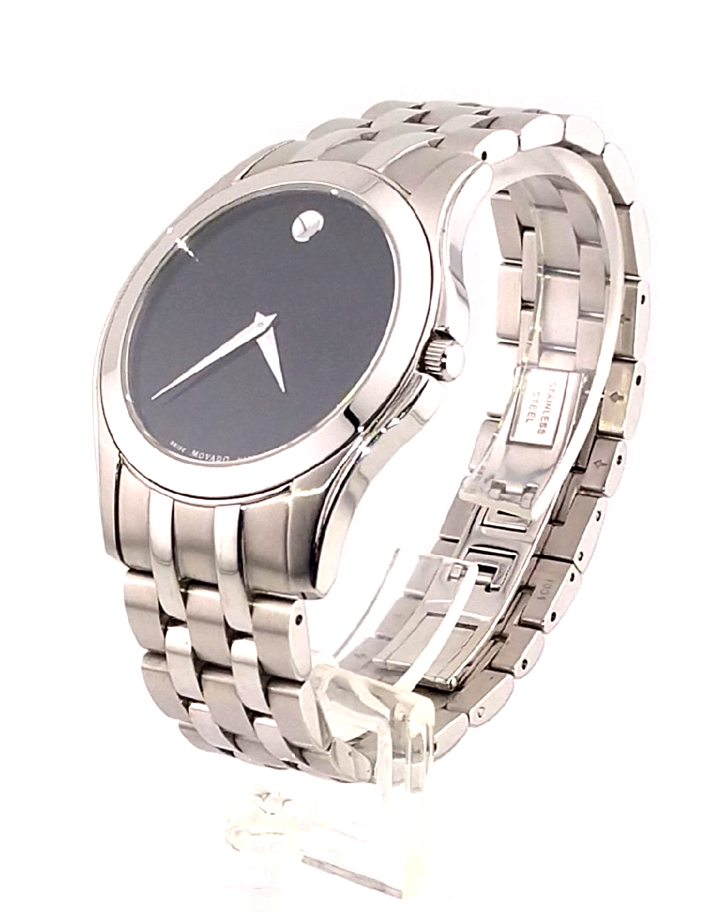 Movado Men's Classic Museum Stainless Steel/Black Dial - Model #01.1.14.1001