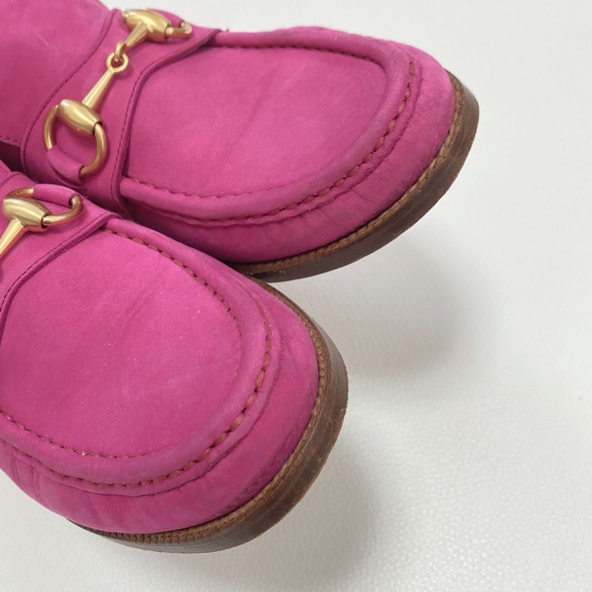 GUCCI Boots Heel Horsebit Suede Pink EU35.5/US5.5 113179c thumbnail 23