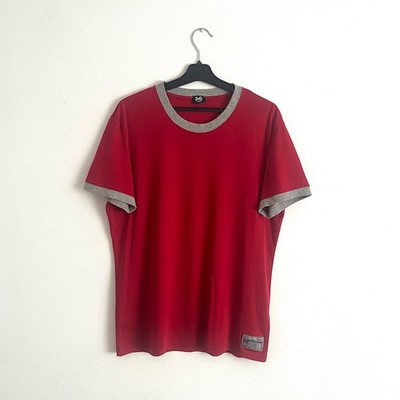 Vintage D&G Dolce & Gabbana Underwear Red Ringer T-Shirt Men s M Y2K