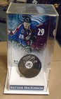 New Nathan Mackinnon Signed Autographed Hockey Puck and Display Fanatics COA — photo 1