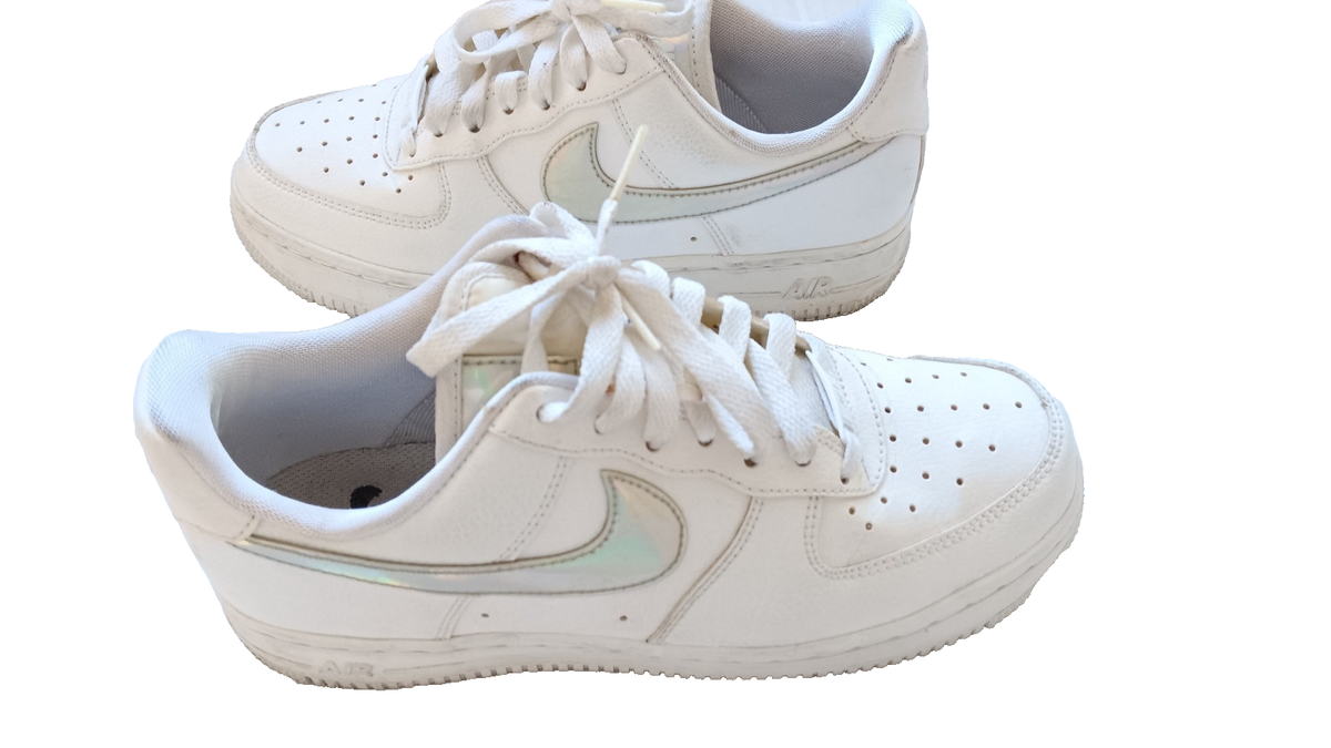 Size 6.5 - Nike Air Force 1 Low Iridescent Swoosh W for sale