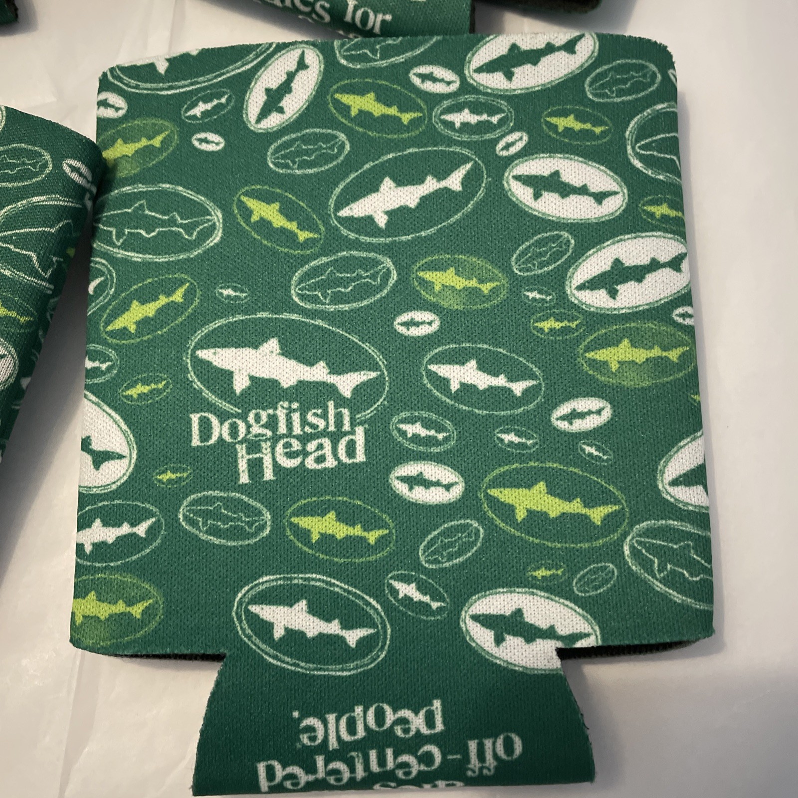 Set of 4 - Dogfish Head Craft Brewery Logo Can/Bottle Koozie