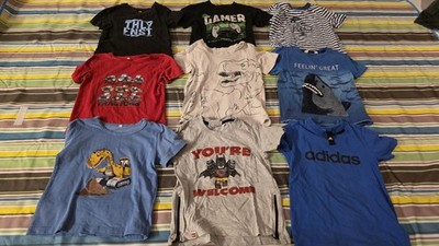 18 T-Shirts Jungen Gr. 110/116   Adidas, Batman, Paw Patrol Etc