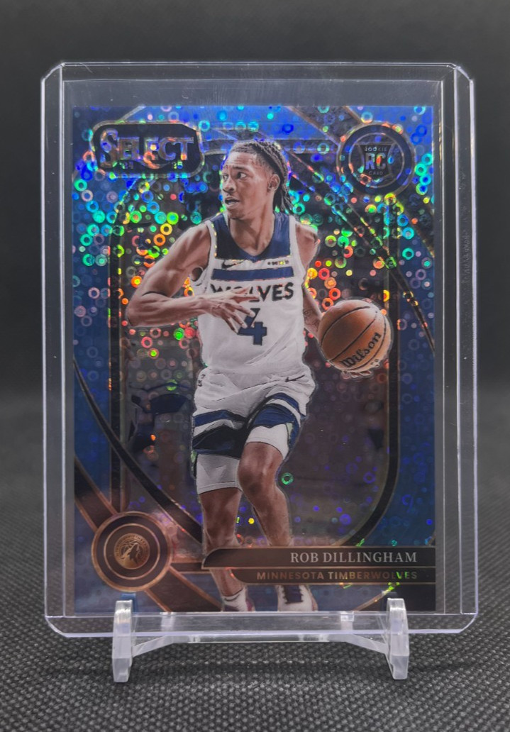 2024-25 Panini Select Rob Dillingham Courtside RC Light Blue Disco Prizm /99
