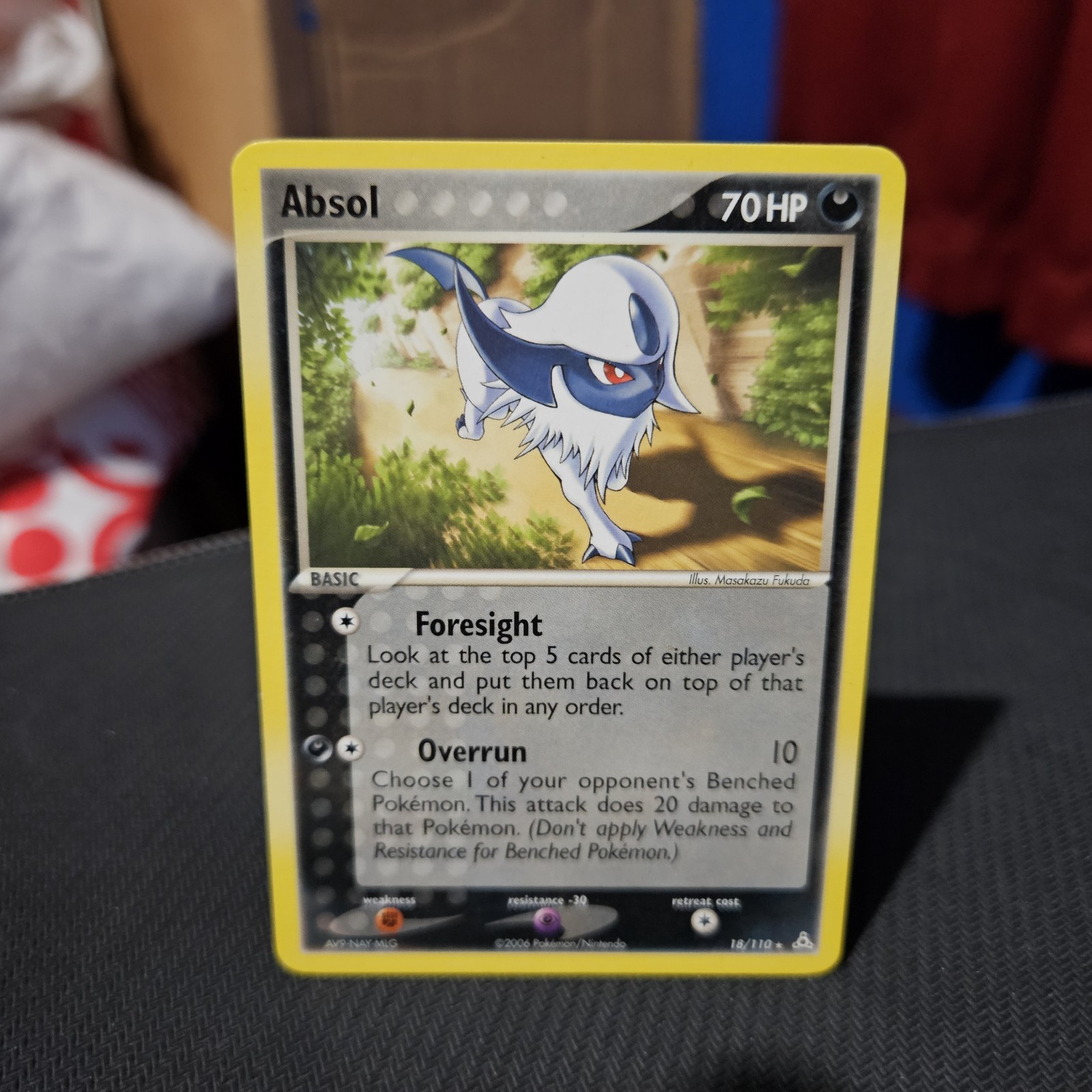 Absol Pokemon TCG Holon Phantoms Non-Holo Rare Card #18/110
