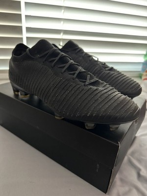 Nike Mercurial Flyknit Ultra FG Soccer Cleats Black Men's US 10.5 Eden Hazard