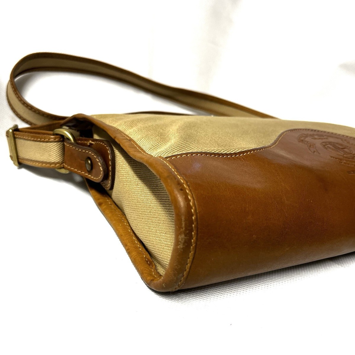 Sac De Voyage Vintage Ghurka Marley Hodgson Toile Et Cuir - Taille 36 - Marron
