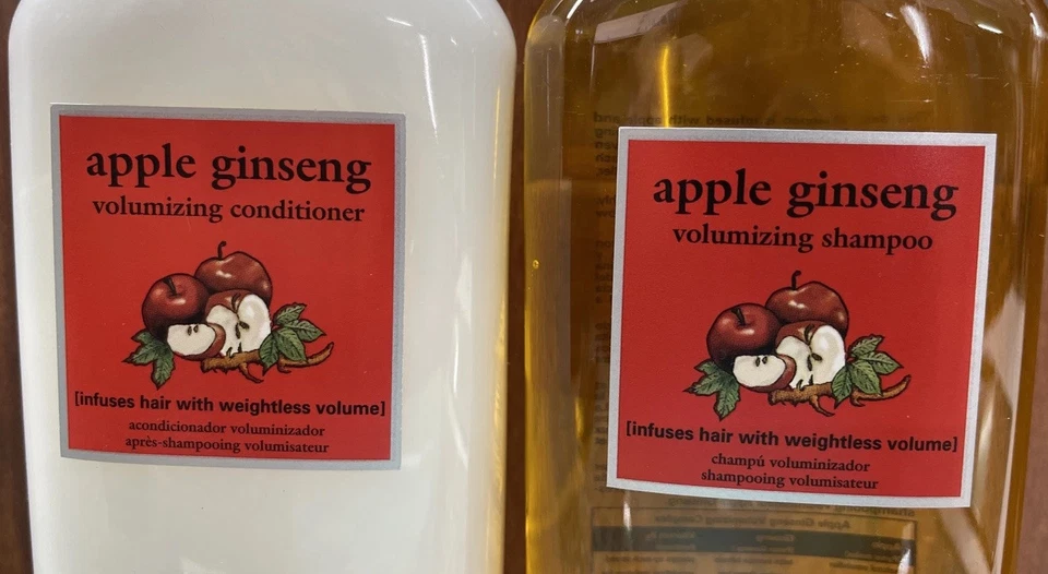 Back To Basics Apple Ginseng Shampoo & Conditioner 12oz (SET) Discontinued HTF - Image 2 of 4