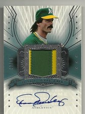 2005 UD Hall of Fame - DENNIS ECKERSLEY - Hall Worthy Autograph Patch - A's #/10