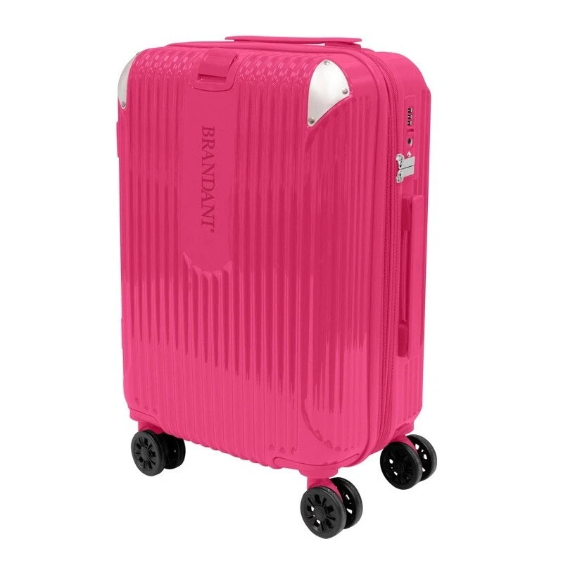 Trolley Valigia Bagaglio Mano BRANDANI Rigido Ruote 57 x 38 x 26 cm Espandibile, fotografia 5 di 5