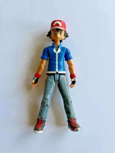 Figurine Articulée Sacha Ash Ketchum 12 cm - Vintage Tomy Pokemon Nintendo