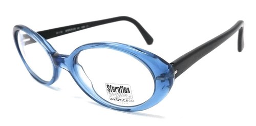 OCCHIALI DA VISTA DONNA SFEROFLEX 1438 L460 BLU E NERO OVALE VINTAGE | eBay