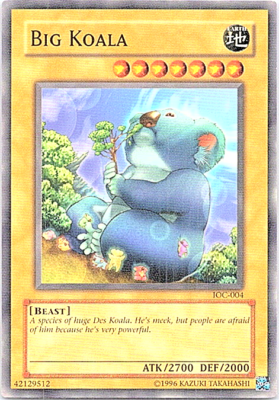 yugioh koala cards YuGiOh Invasion of Chaos Common Big Koala Ioc-004