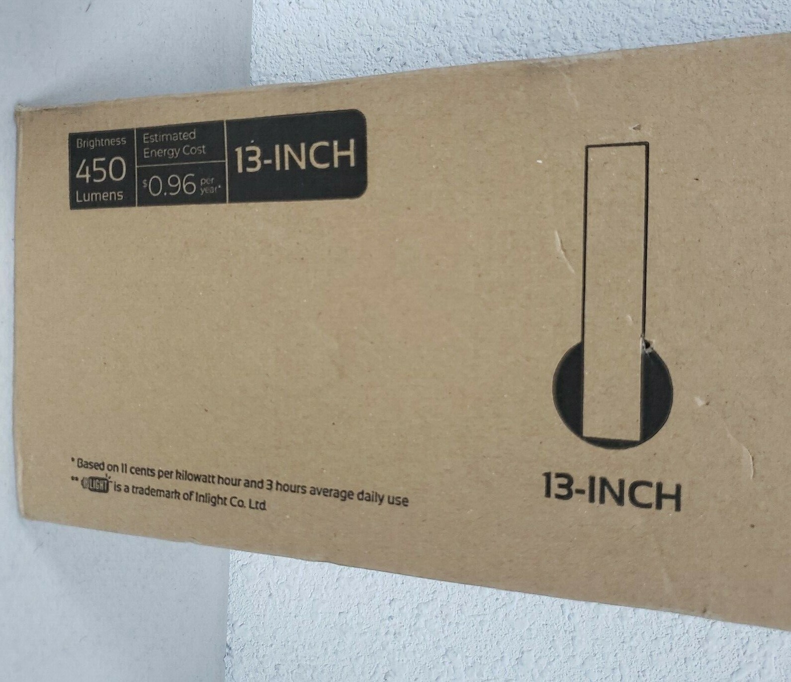 Frosted Glass, 13 Inch