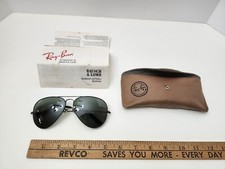 Vintage Ray Ban L2821 Black Aviator Sunglasses With Case and Original Warranty