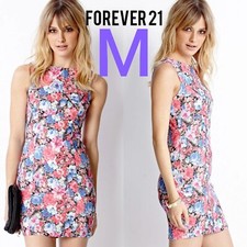 New Forever 21 Floral Shift Dress Size M, Sleeveless, Multicolors 