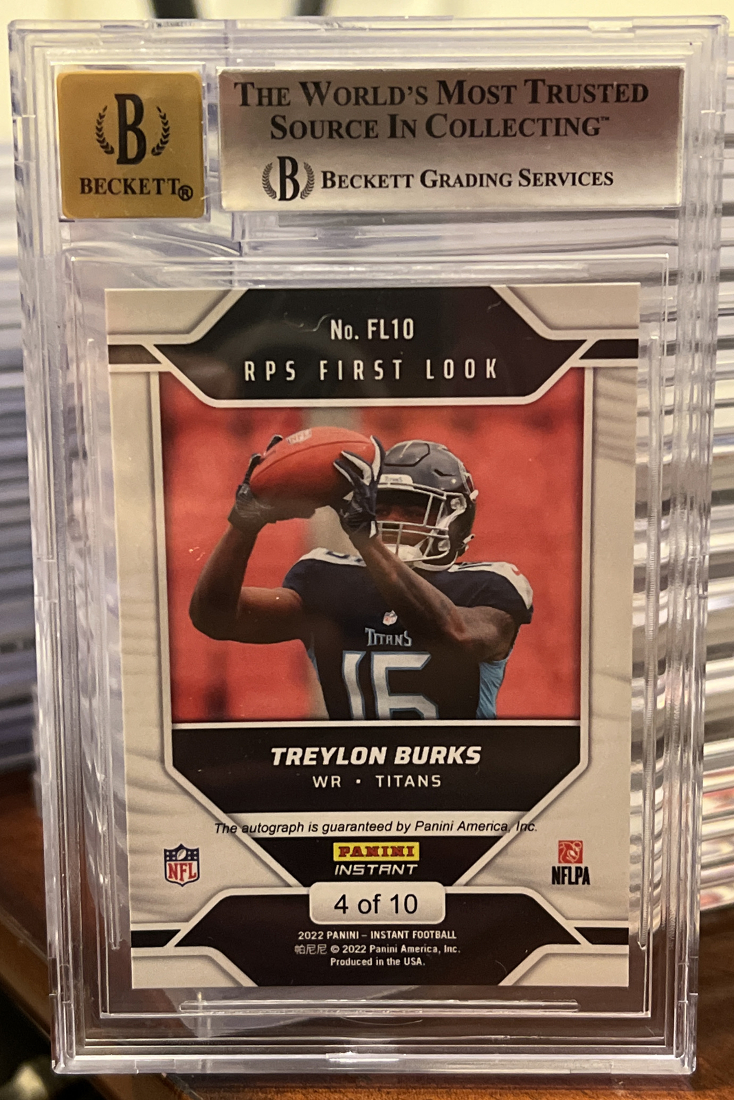2022 Panini TREYLON BURKS NFL Rookie Premiere Autograph /10 BGS 9.0 Mint |  eBay