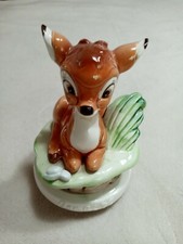 Schmid Walt Disney Vintage Bambi Music Box Repaired See Photos For Details