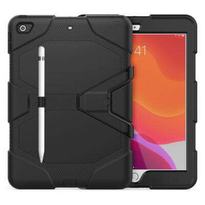 Robuste Hülle für Apple iPad Cover Ständer eingebaute Displayschutzfolie