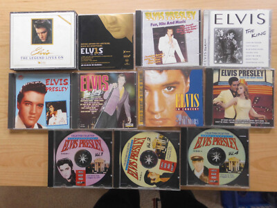 ELVIS PRESLEY 30 x CD: IN CONCERT/THAT'S ALL RIGHT MAMA/THE LEGEND LIVES ON/KING
