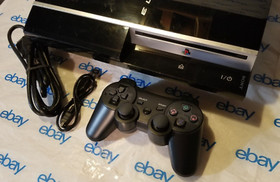 Sony PlayStation 3 40GB Console Black CECHH01 with Controller TESTED