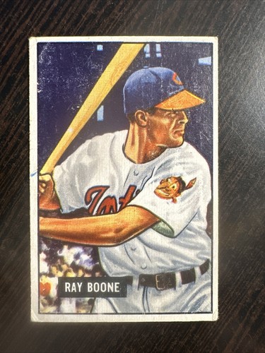 1951 BOWMAN RAY BOONE ROOKIE #54 VG-EX CLEVELAND INDIANS *Hot Corner Vintage* B