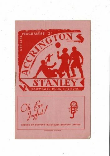 Division 3 Home Teams Football League Fixture Programmes (1950-1958)