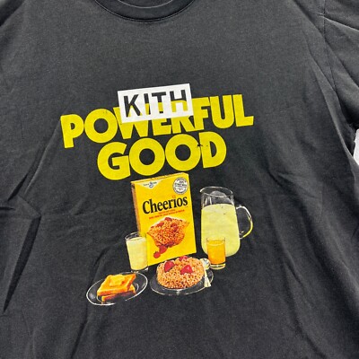 New Kith Treats Cheerios Powerful Good Shirt Mens XS Black Relaxed  