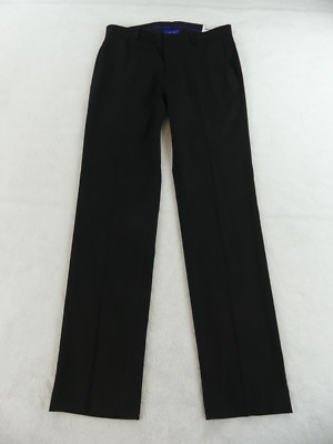 Apt 9 Suit Pants Mens 32x32 Extra Slim Fit Black Premier Flex Washable