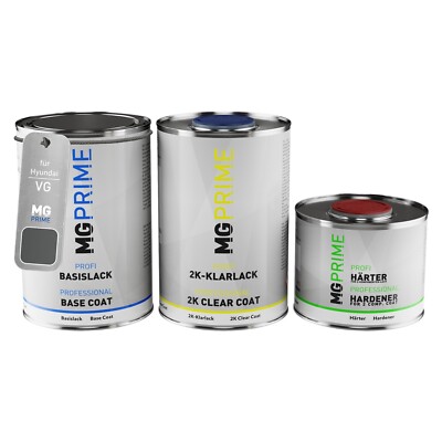 Autolack Dose Set für Hyundai VG Modest Grey Metallic Basislack 2K Klarlack 2,5L