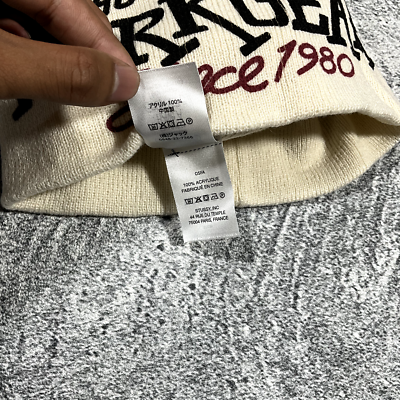 正規品 STUSSY Workgear Print Skullcap STUSSY WORKGEAR PRINT SKULLCAP BEANIE HAT IN BONE - OS