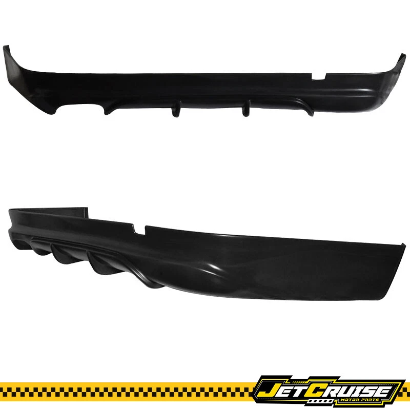Fits 05-12 BMW E90 3 Serie Sedan AC Style Rear Bumper Lip Spoiler Diffuser Black - Image 3 of 4