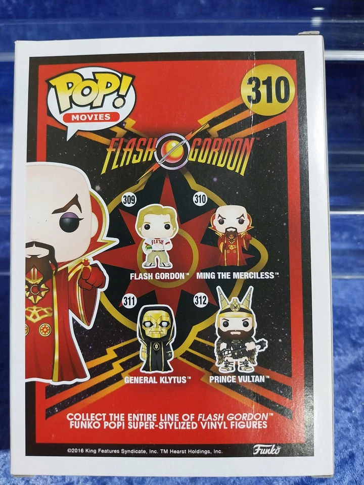 Películas de vinilo pop Flash Gordon 310 sin usar, en caja Ming the Merciless 2016 + protector Foto 3 de 4