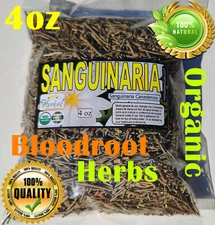 Sanguinaria Hierba Te, Blood root, Coon Root, Sanguinaria canadensis 4oz !!!