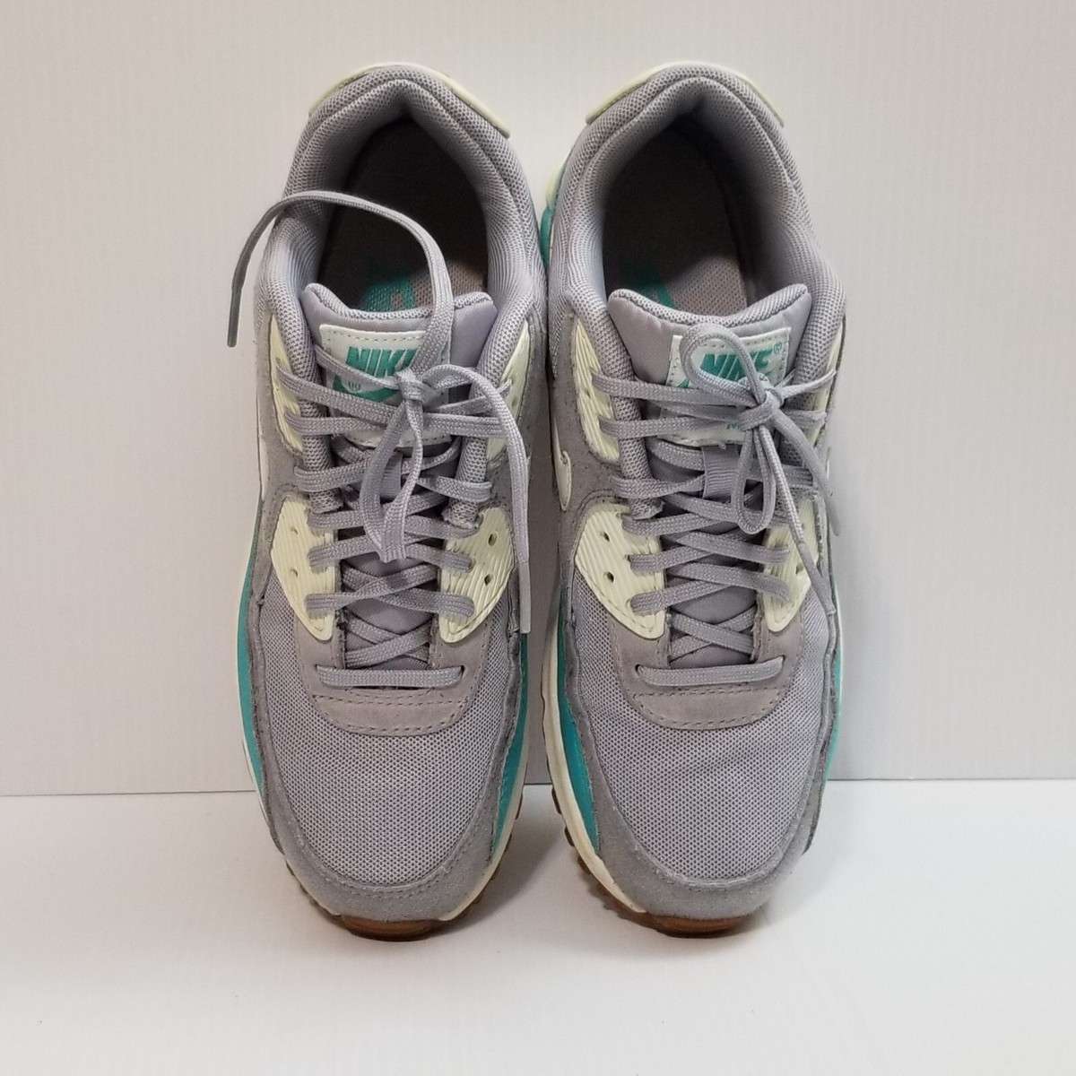 Nike Womens Air Max 90 White Grey Blue Sneakers Size US 7 616730